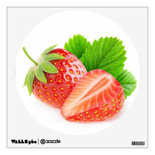 Cut strawberries wall sticker