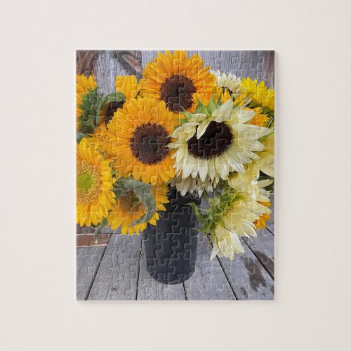 Cut sunflowers jigsaw puzzle