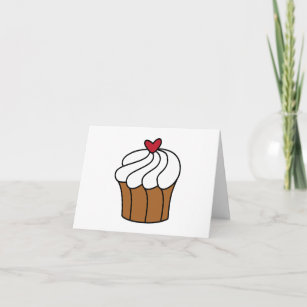 Cupcakes Baking Vintage Tea Personalized Party Thank You Cards 