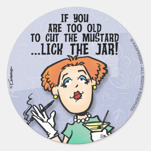 Cut The Mustard Classic Round Sticker (Front)