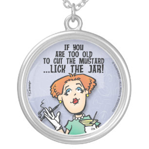 Cut The Mustard Silver Plated Necklace