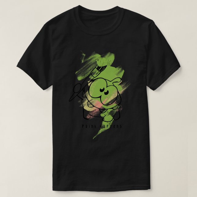 Cut the Rope Om Nom Juxtapose Painter T-Shirt (Design Front)