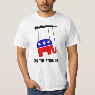 "Cut the Strings" Pro Gun Control Anti Gun Lobby T-Shirt