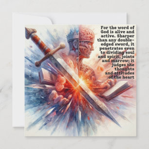 Cut to the Heart (Hebrews 4:12) Card