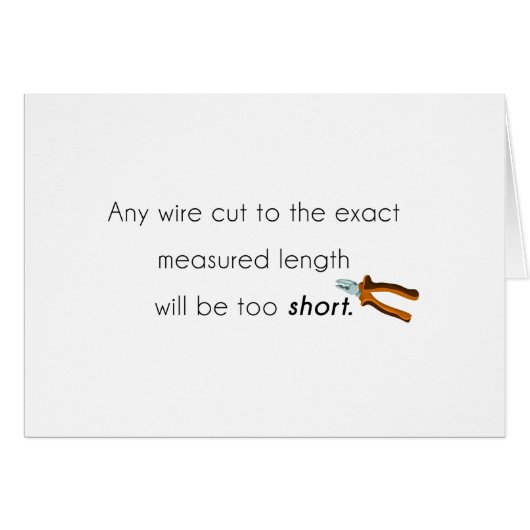 Cut too short! cards (Front Horizontal)