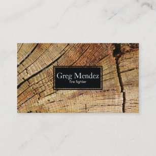 Cut Wood Business Card