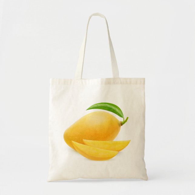 Cut yellow mango tote bag (Front)