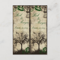 Cut Yourself Wedding Favor Bookmarks