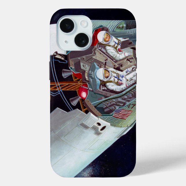 Cutaway A Two-Person Gemini Spacecraft In Flight. Case-Mate iPhone Case (Back)