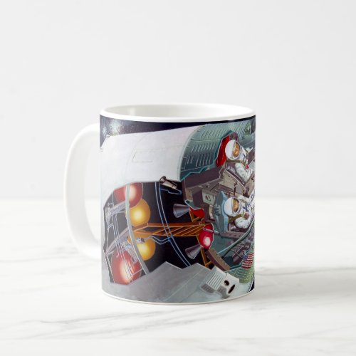 Cutaway A Two_Person Gemini Spacecraft In Flight Coffee Mug