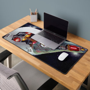 Cutaway A Two-Person Gemini Spacecraft In Flight. Desk Mat