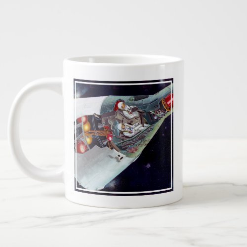 Cutaway A Two_Person Gemini Spacecraft In Flight Giant Coffee Mug