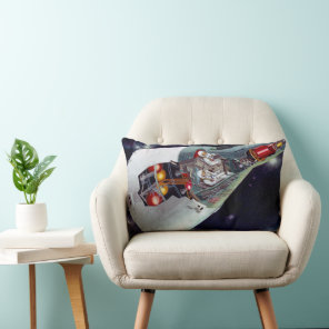 Cutaway A Two-Person Gemini Spacecraft In Flight. Lumbar Pillow
