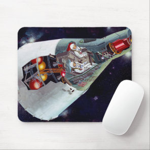 Cutaway A Two-Person Gemini Spacecraft In Flight. Mouse Pad