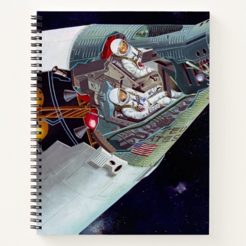 Cutaway A Two_Person Gemini Spacecraft In Flight Notebook