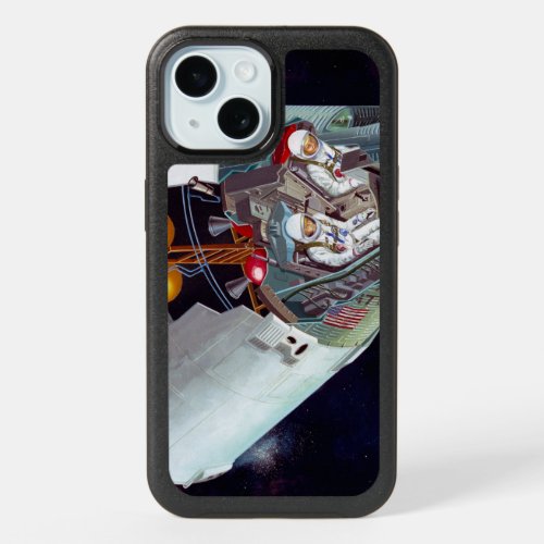 Cutaway A Two_Person Gemini Spacecraft In Flight iPhone 15 Case