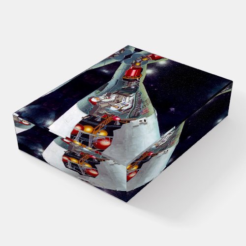 Cutaway A Two_Person Gemini Spacecraft In Flight Paperweight