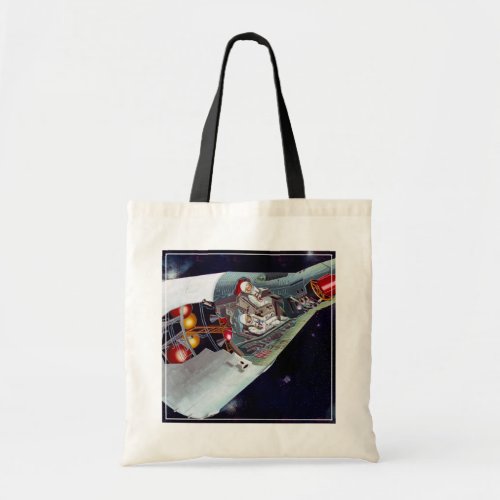 Cutaway A Two_Person Gemini Spacecraft In Flight Tote Bag