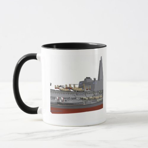 Cutaway illustration mug