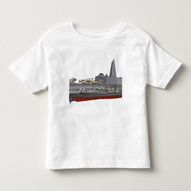 Cutaway illustration toddler t-shirt (Front)