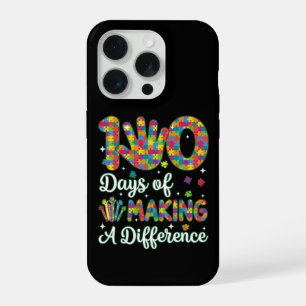 Cute 100 Days Making A Difference Puzzle Inclusion iPhone 15 Pro Case