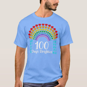 Cute 100 Days of School 100 Days Brighter Hearts 1 T-Shirt