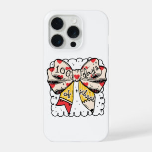 Cute 100 Days Of School Bow Pencil Classroom iPhone 15 Pro Case