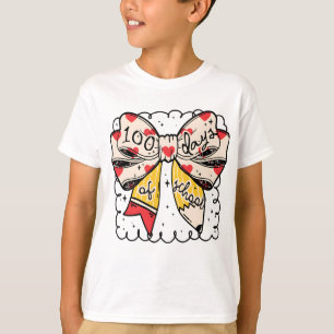 Cute 100 Days Of School Bow Pencil Classroom T-Shirt