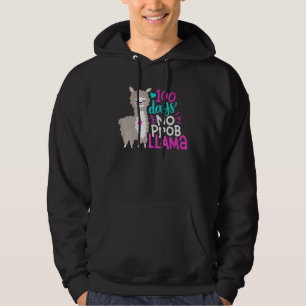 Cute 100 Days of School No Probllama Llama 100th d Hoodie