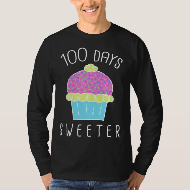 Cute 100th Day of School For Teachers and Students T-Shirt (Front)