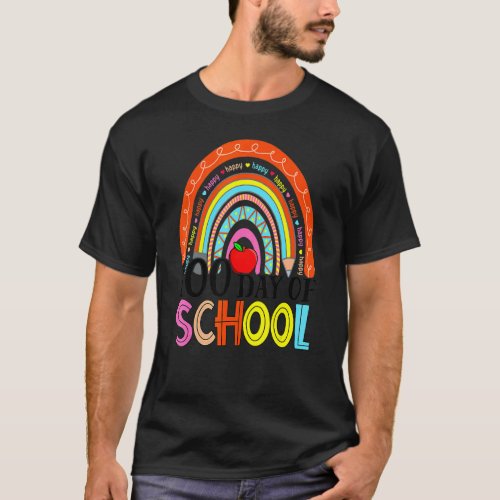 Cute 100th Day Of School Teacher 100 Days Smarter  T-Shirt