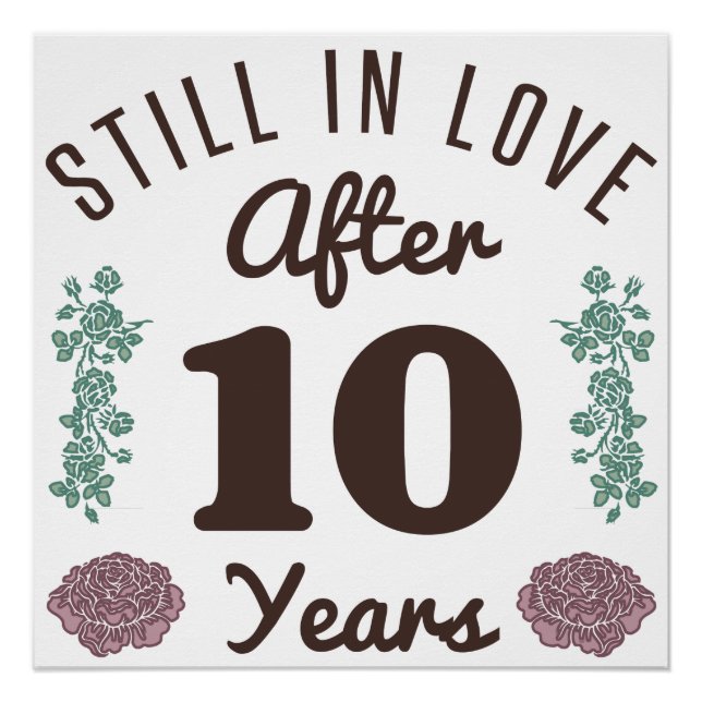 Cute 10th Anniversary Poster (Front)