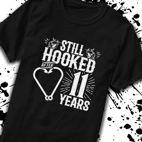 Cute 11th Anniversary Couples Married 11 Years T_Shirt