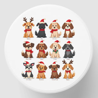 Cute 12 Dogs Xmas Funny Dog Lovers Christmas Dog M Mini Candle Favors