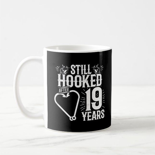 Cute 19th Anniversary Couples Married 19 Years Coffee Mug (Left)