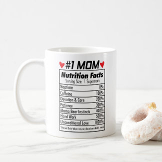 Cute #1 Mom Mug, 11 oz Coffee Mug