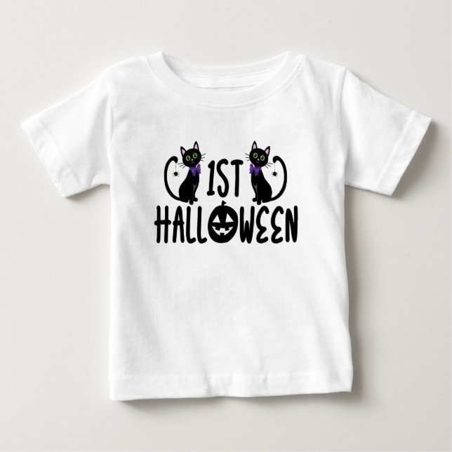 Cute 1st Baby Halloween T-Shirt (Front)