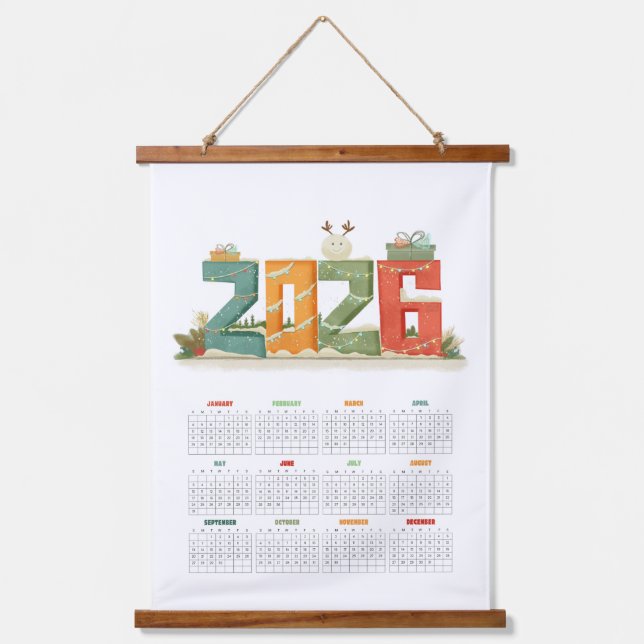 Cute 2026 New Year's Eve Party Festive Tapestry (Front)