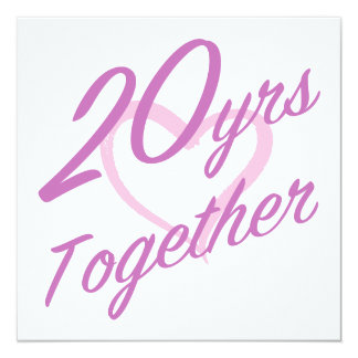 Cute 20th Anniversary Card