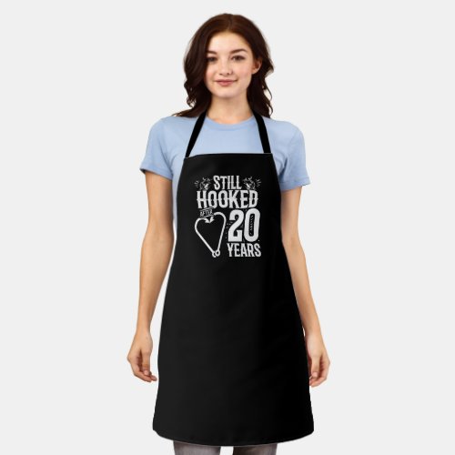 Cute 20th Anniversary Couples Married 20 Years Apron