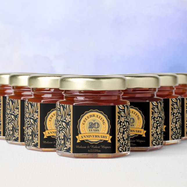 Cute 20th Anniversary party  Honey Jar Favors (Multi)