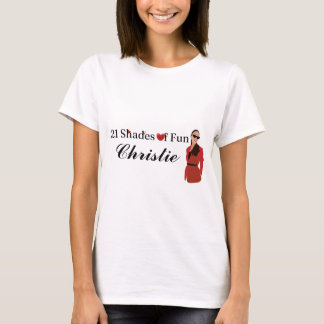 Cute 21 Shades of Fun Customizable Birthday Tshirt