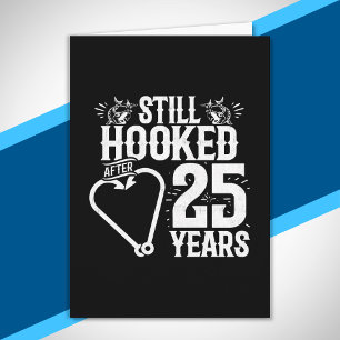 Cute 25th Anniversary Couples Married 25 Years Card