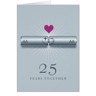 Cute 25th Wedding Anniversary Card