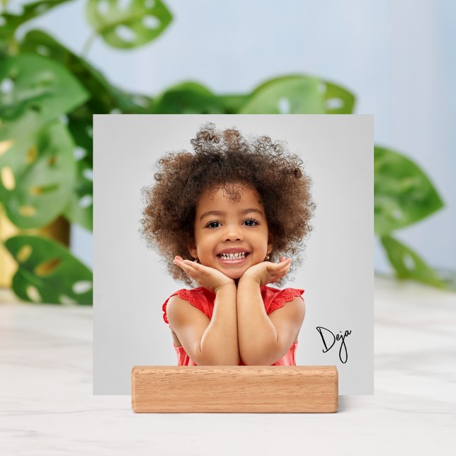 Cute 2-Photo Family Pictures with Name Holder (Personalize this )