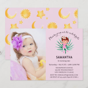 Cute 2nd birthday Girl  Invitation