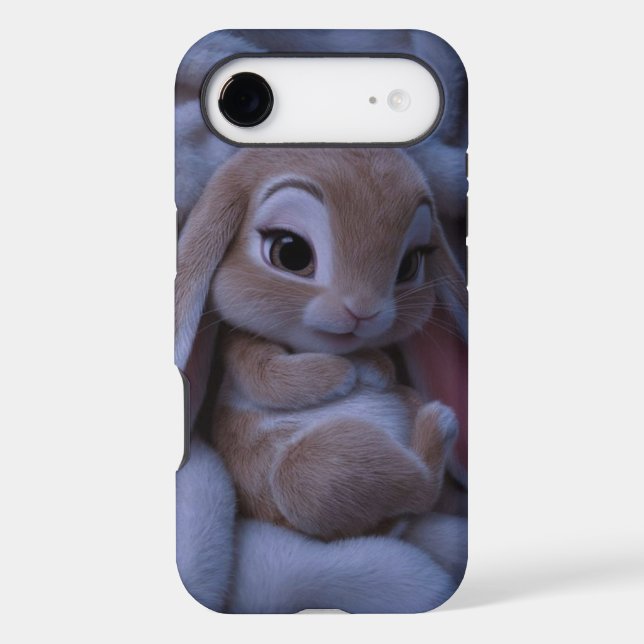 Cute 3D Fluffy Baby Bunny Aesthetic Case-Mate iPhone Case (Back)
