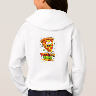 Cute 3D Kawaii Pizza Cartoon T-Shirt for Kids Hoodie