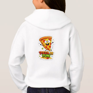 Cute 3D Kawaii Pizza Cartoon T-Shirt for Kids Hoodie
