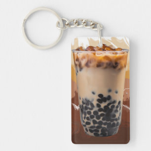 Cute 3D Milk Tea Design – Boba Lover Aesthetic Keychain